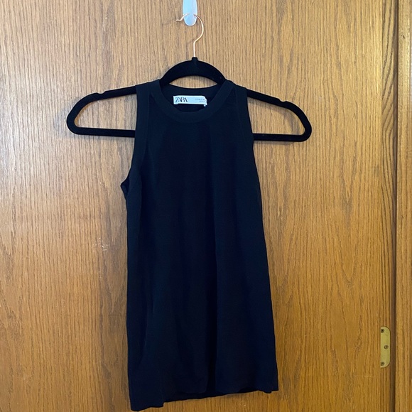 NWOT Zara Mock-Neck Sleeveless Top - Picture 3 of 5